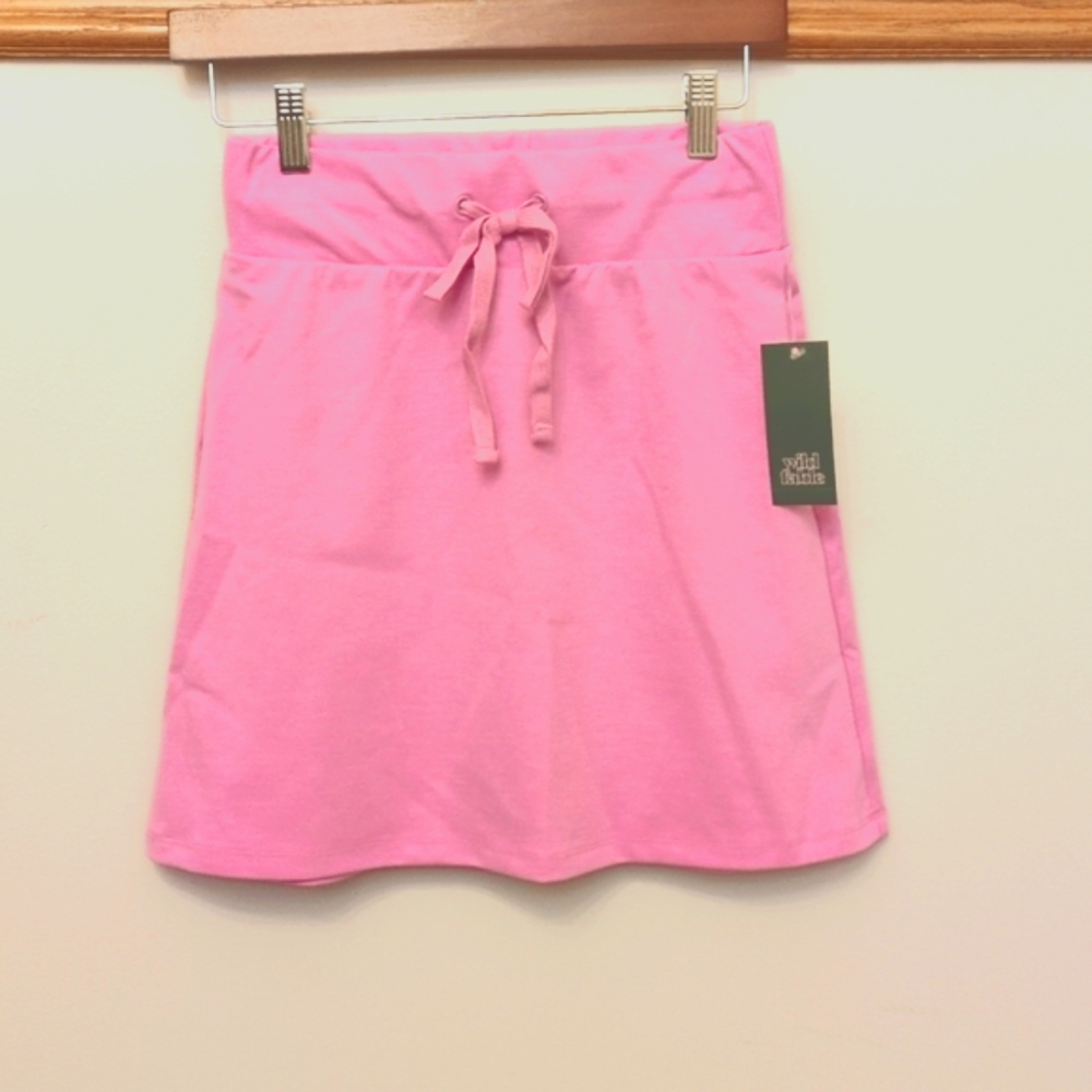 NEW Petal Pink Skirt Wild Fable XS Knit A Line Mauve Stretchy